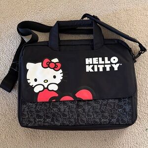 Hello Kitty Black and Gray Laptop Case